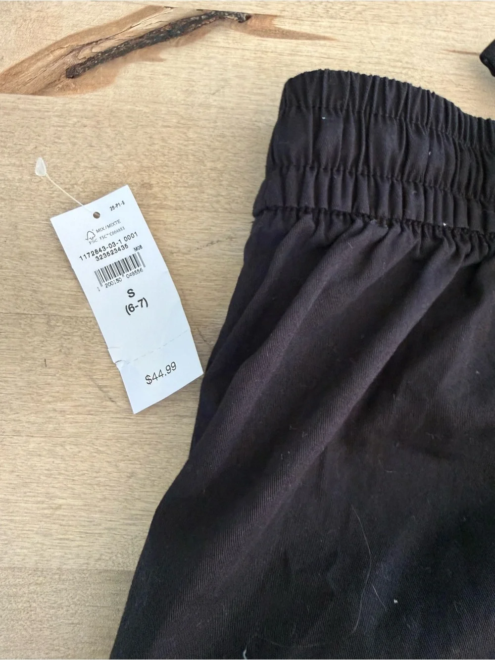 GAP Black Cargo Pants with Elastic Waist